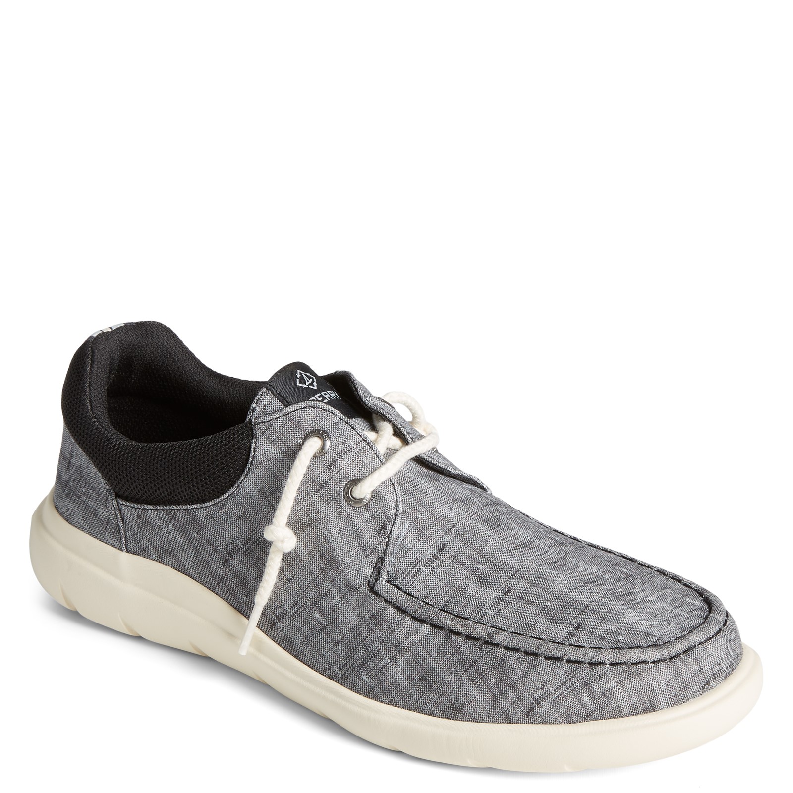 Sperry Men's Captain'S Moc Chambray in Black , 14 US